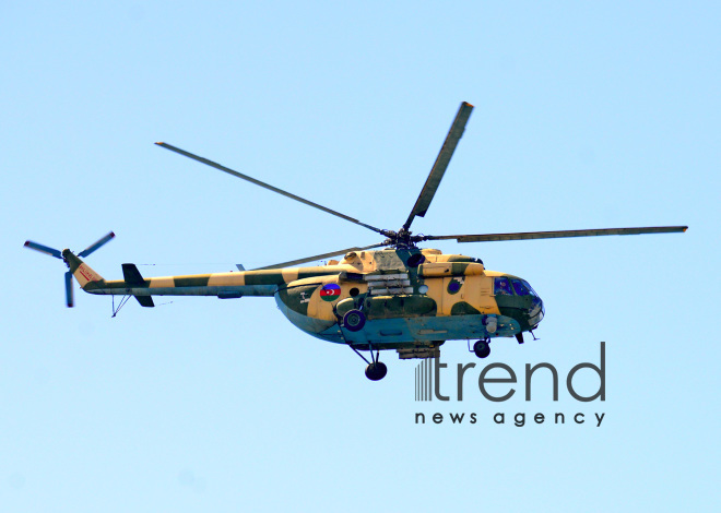 Military parade on occasion of centenary of Azerbaijani Army.